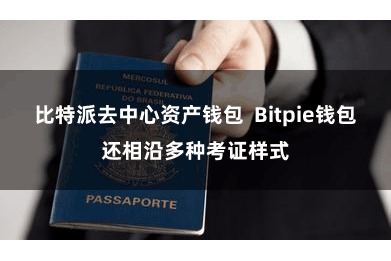 比特派去中心资产钱包  Bitpie钱包还相沿多种考证样式